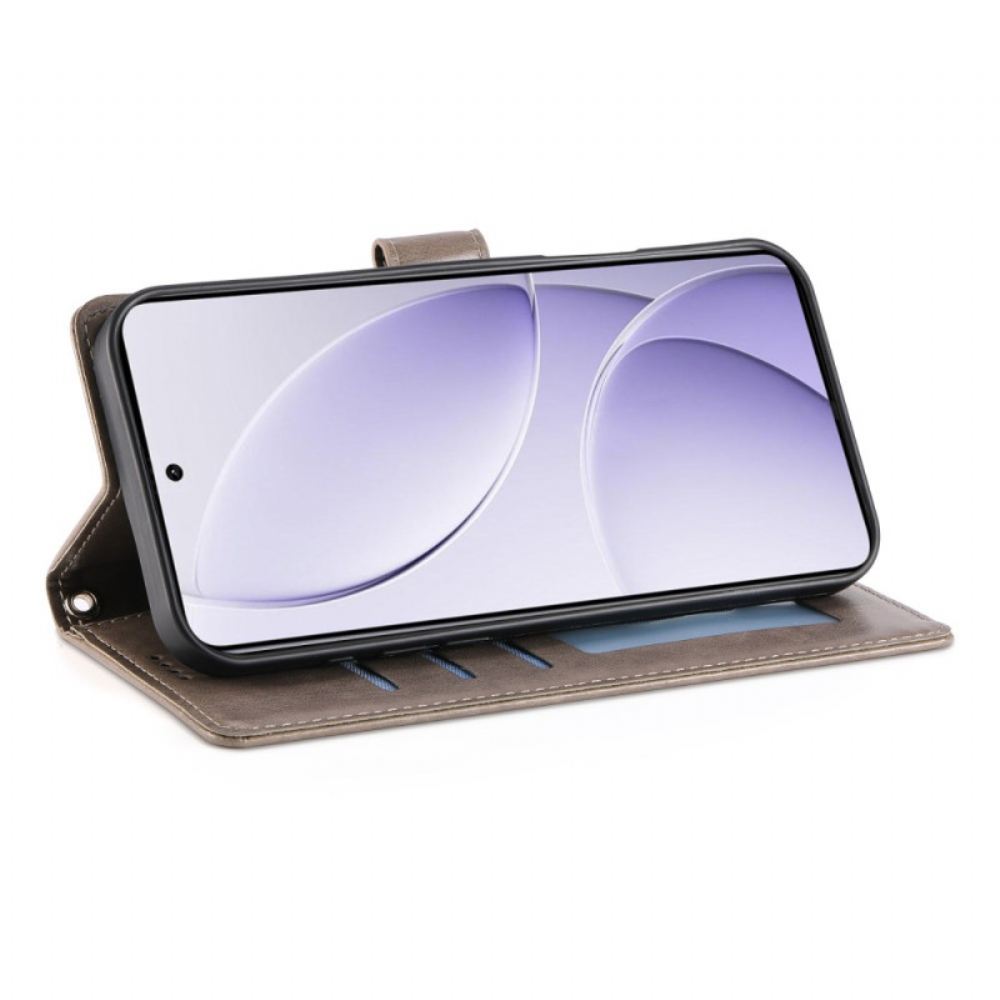 Kožený Kryt Poco C71 Květinový Vzor