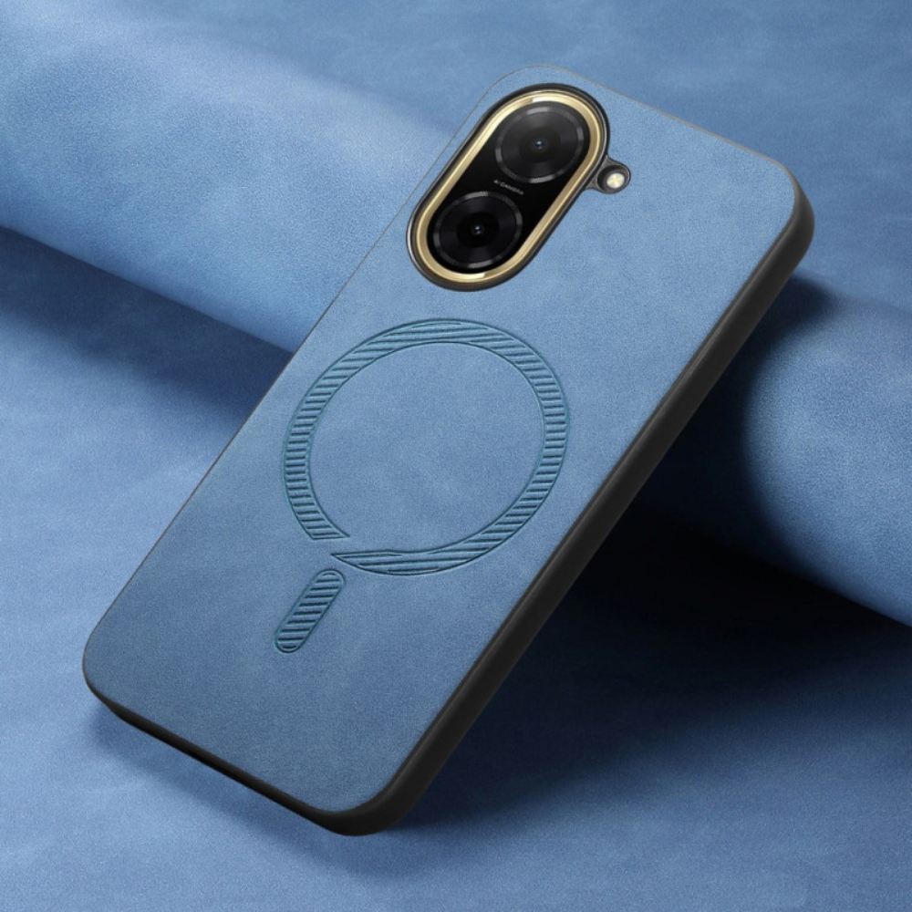 Kryt Na Poco C71 Kompatibilní S Magsafe Kožený Efekt