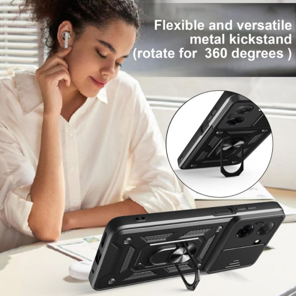 Kryt Poco C71 Posuvný Kryt Fotoaparátu A Držák Na Prsten