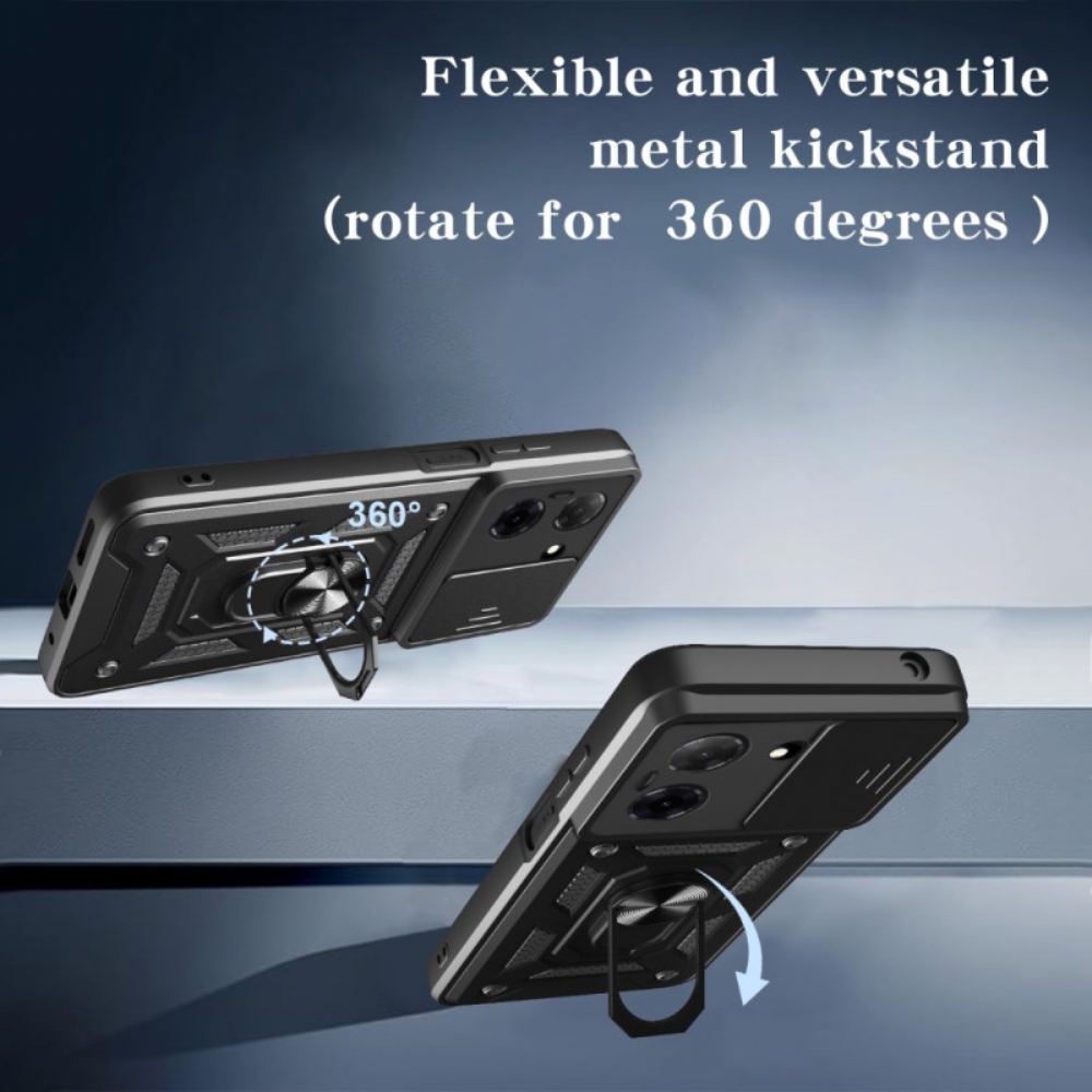 Kryt Poco C71 Posuvný Kryt Fotoaparátu A Držák Na Prsten