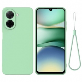 Kryt Poco C71 Tekutý Silikon Se Šňůrkou