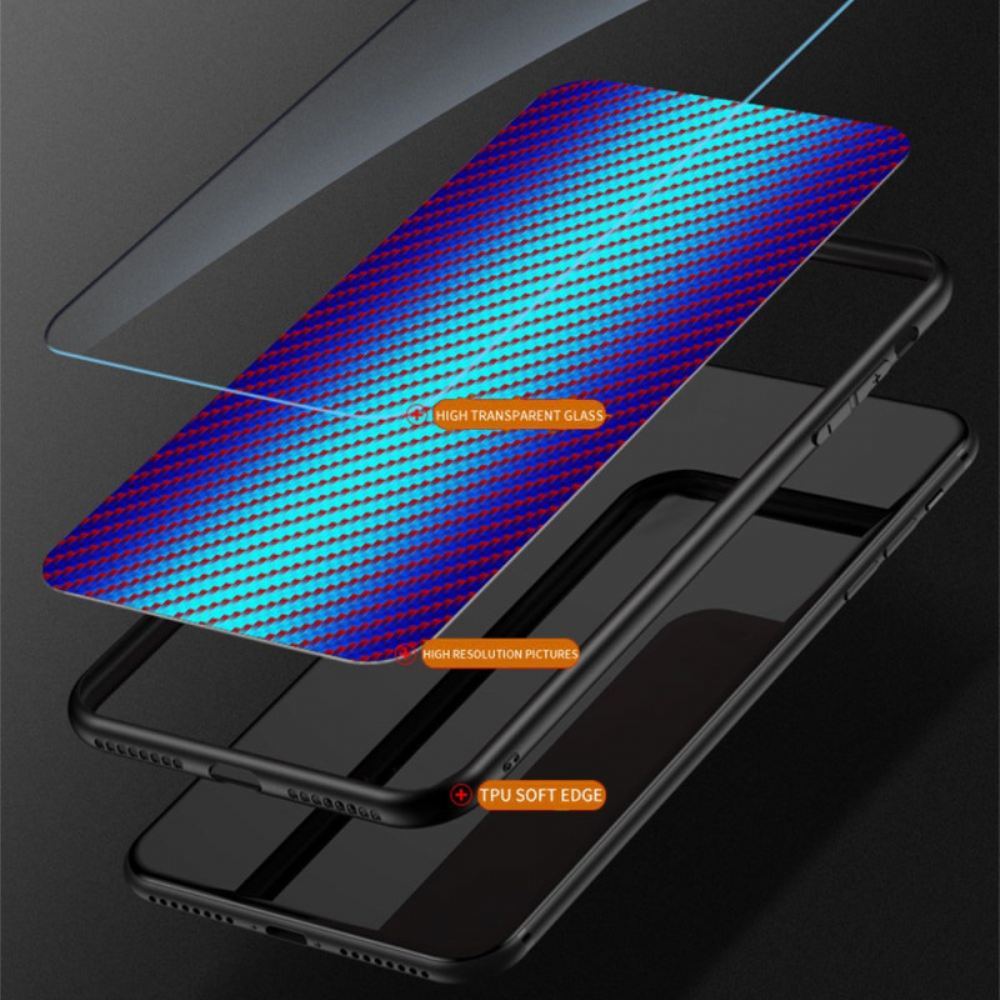 Kryt Poco C71 Tvrzené Sklo S Uhlíkovými Vlákny
