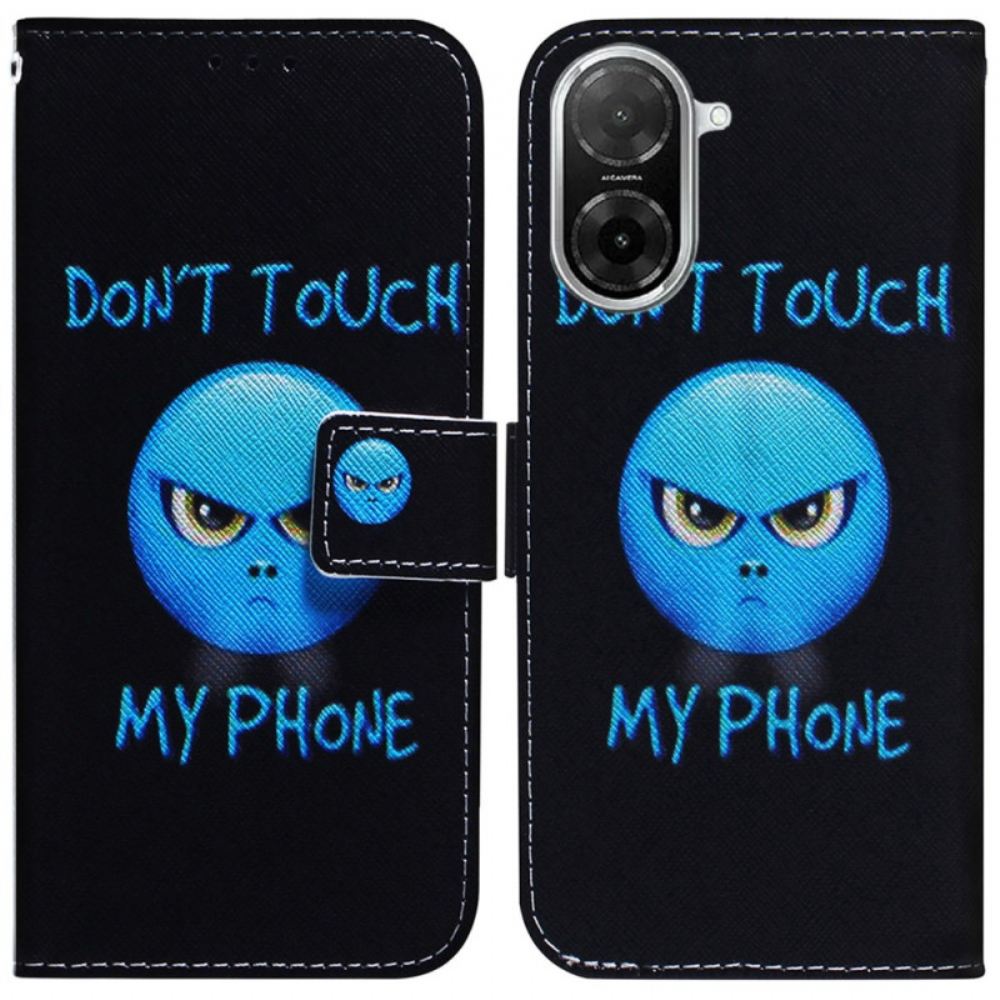 Peněženková Pouzdra Poco C71 Kryty Na Mobil Emoji Telefon