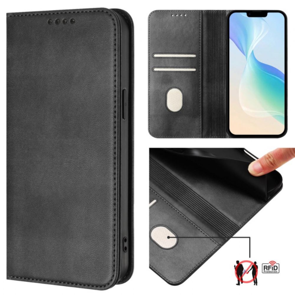 Peněženková Pouzdra Poco C71 Kryty Na Mobil Retro Design Rfid Ochrana