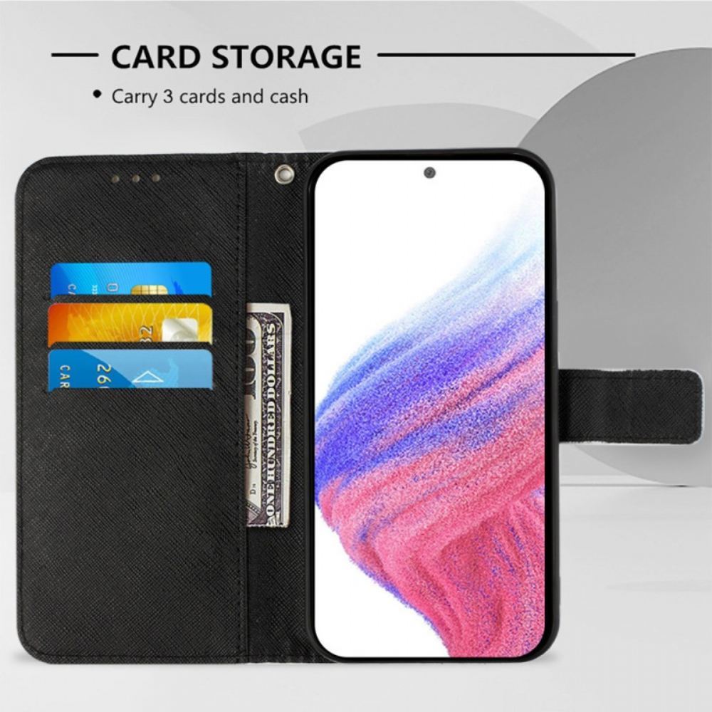 Peněženková Pouzdra Poco C71 Květinová Lebka