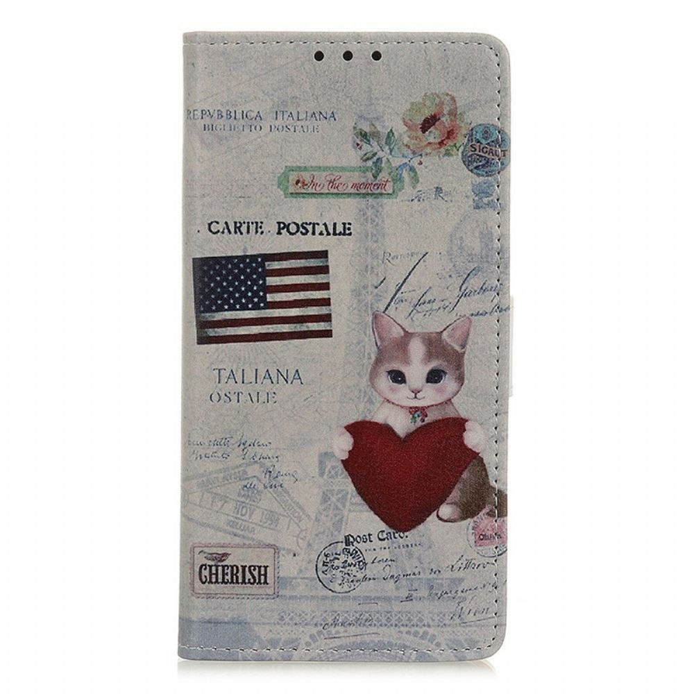 Kožené Pouzdro Na Samsung Galaxy Note 10 Lite Cestující Kat