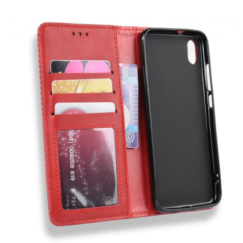 Kryty Na Mobil Na Xiaomi Redmi 7A Flipové Pouzdro Stylizovaný Vintage Kožený Efekt