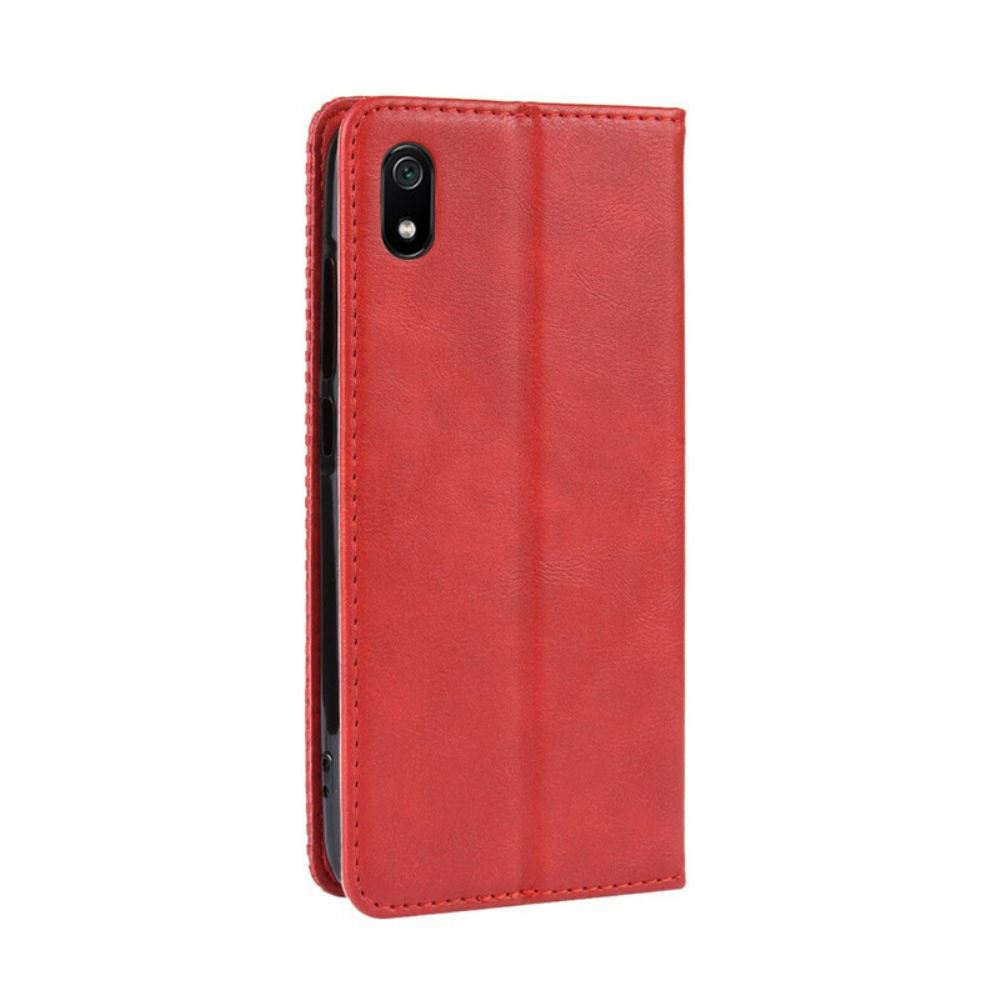 Kryty Na Mobil Na Xiaomi Redmi 7A Flipové Pouzdro Stylizovaný Vintage Kožený Efekt