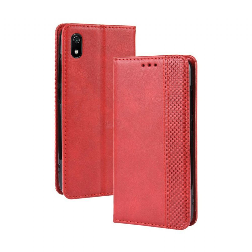 Kryty Na Mobil Na Xiaomi Redmi 7A Flipové Pouzdro Stylizovaný Vintage Kožený Efekt