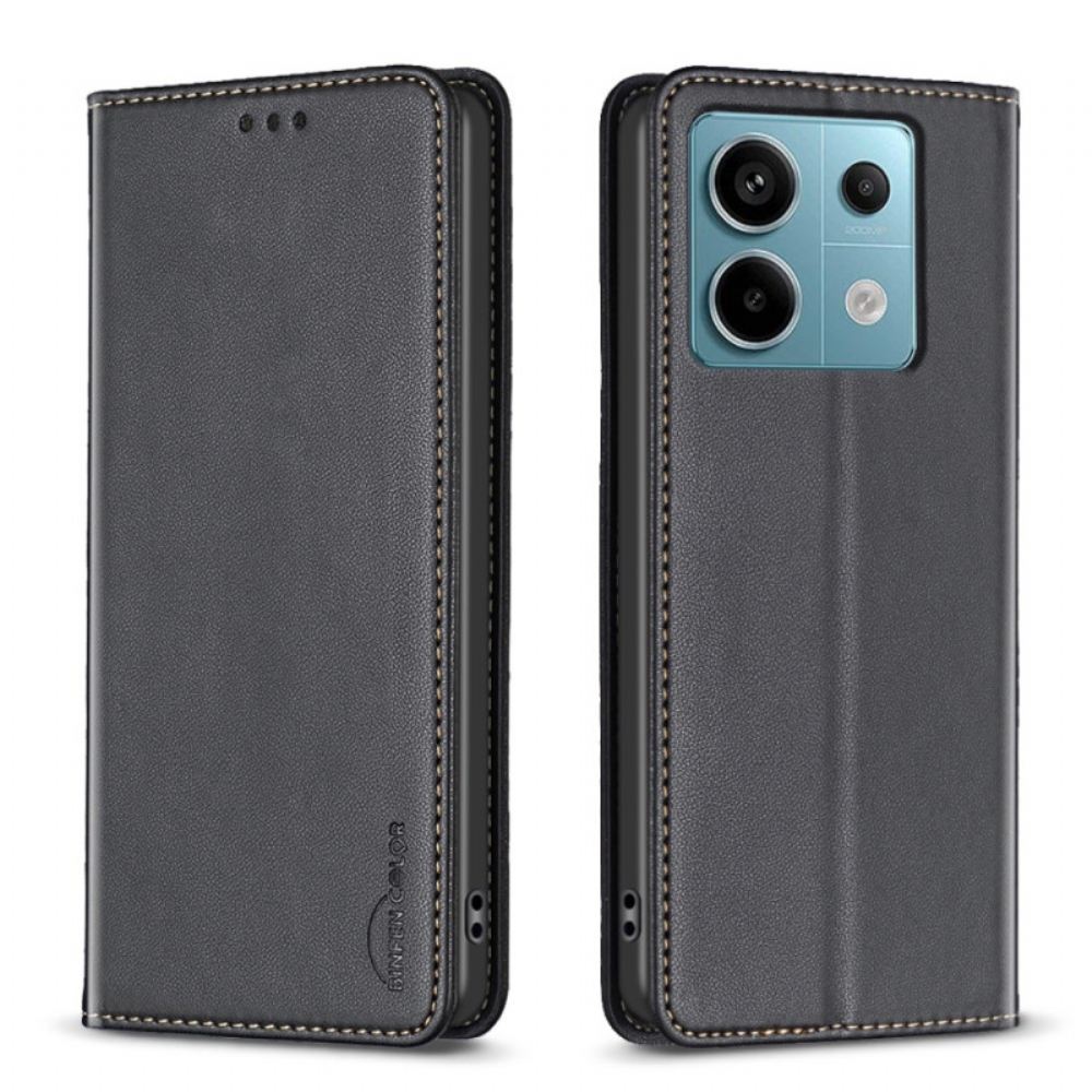Kožené Pouzdro Folio Xiaomi Redmi Note 13 Pro 5g Barva Binfen