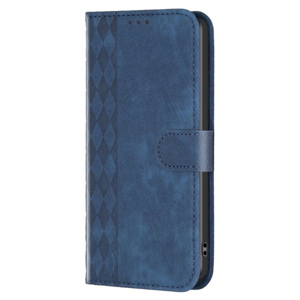 Kožené Pouzdro Folio Xiaomi Redmi Note 13 Pro 5g Binfen Color Diamantový Vlys