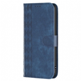 Kožené Pouzdro Folio Xiaomi Redmi Note 13 Pro 5g Binfen Color Diamantový Vlys
