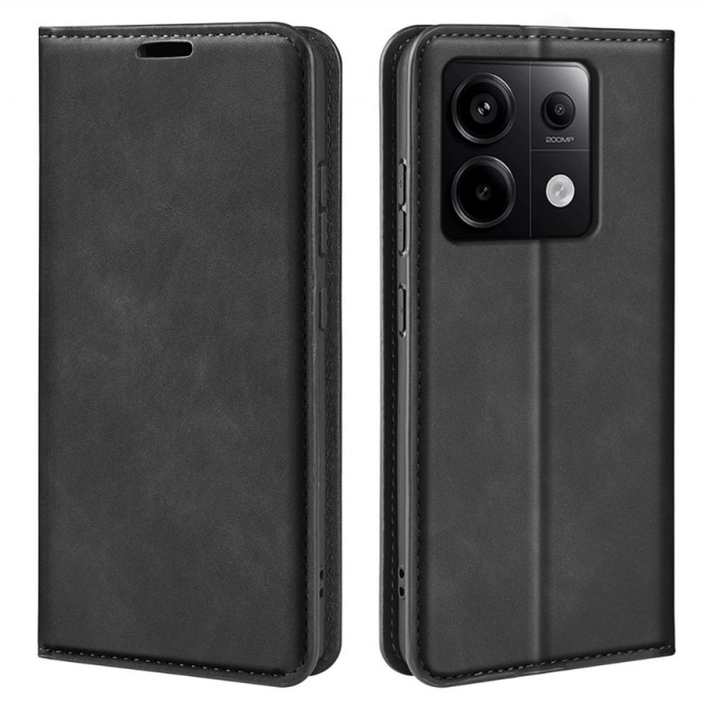 Kožené Pouzdro Folio Xiaomi Redmi Note 13 Pro 5g Styl Kůže