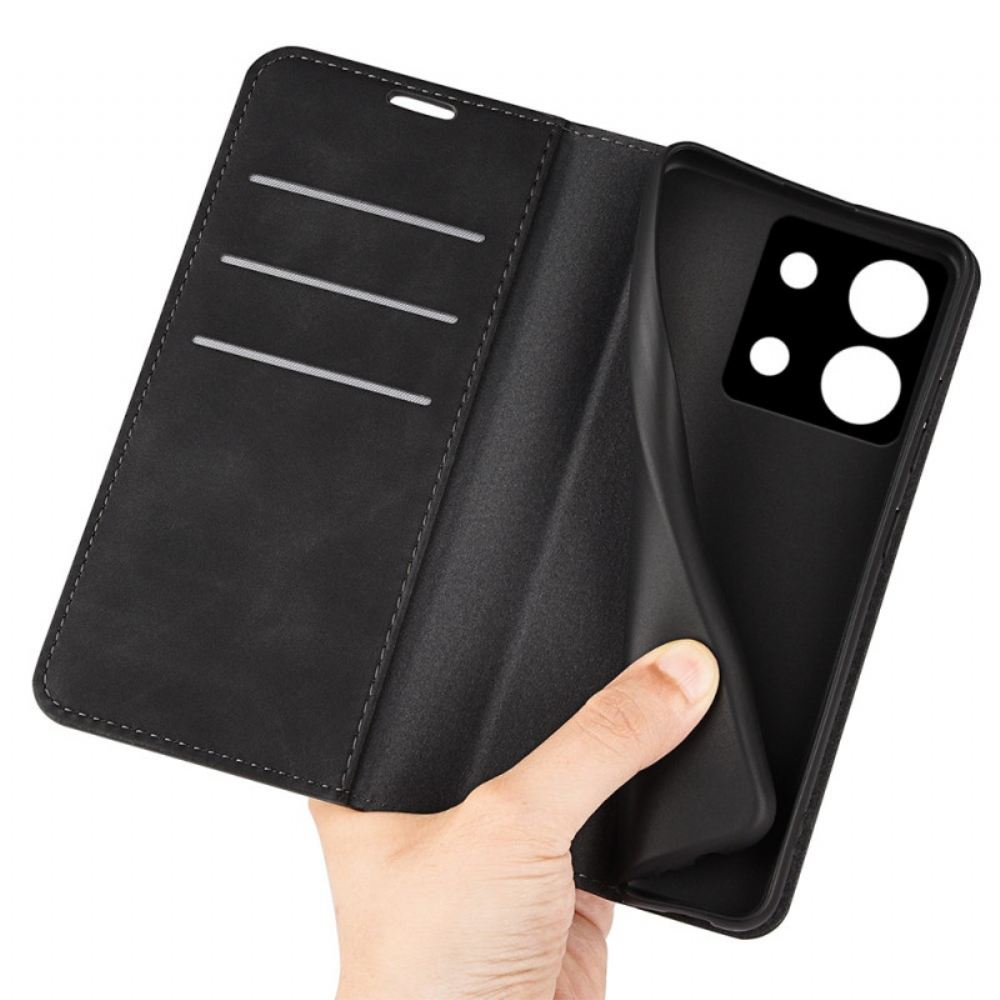 Kožené Pouzdro Folio Xiaomi Redmi Note 13 Pro 5g Styl Kůže