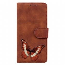 Kožený Kryt Na Xiaomi Redmi Note 13 Pro 5g Barva Binfen Vzor Motýla
