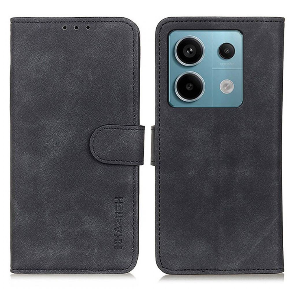 Kožený Kryt Na Xiaomi Redmi Note 13 Pro 5g Retro Umělá Kůže Khazneh