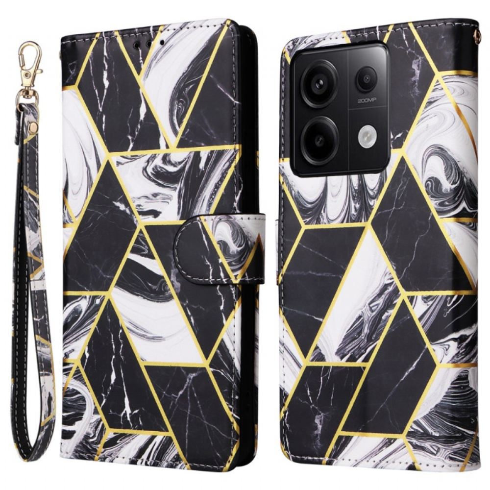 Kožený Kryt Xiaomi Redmi Note 13 Pro 5g Design Mramorového Popruhu