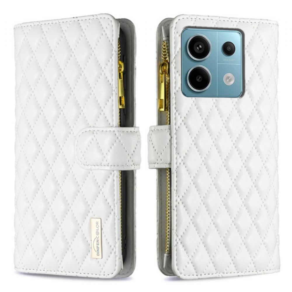 Kožený Kryt Xiaomi Redmi Note 13 Pro 5g Prošívaná Binfen Barva