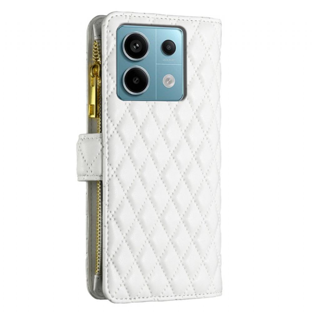 Kožený Kryt Xiaomi Redmi Note 13 Pro 5g Prošívaná Binfen Barva