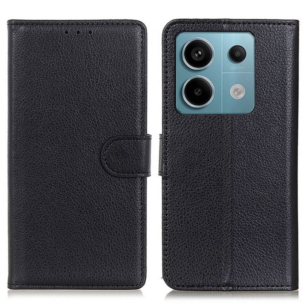 Kožený Kryt Xiaomi Redmi Note 13 Pro 5g Tradiční Umělá Kůže