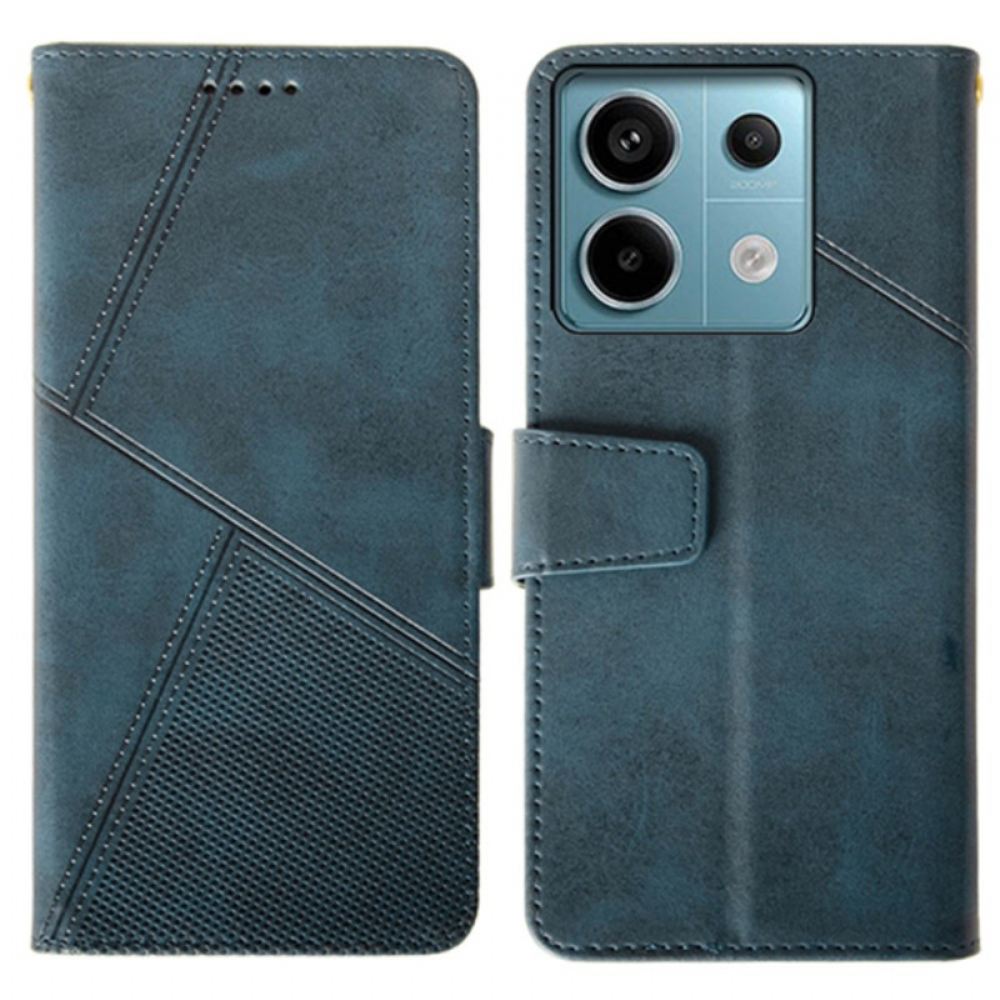 Kožený Kryt Xiaomi Redmi Note 13 Pro 5g Řádky Idewei