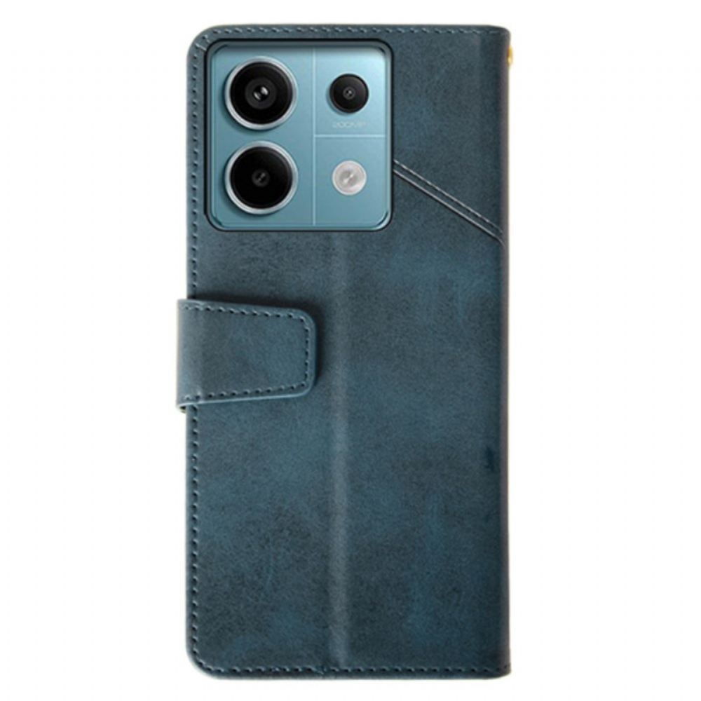 Kožený Kryt Xiaomi Redmi Note 13 Pro 5g Řádky Idewei