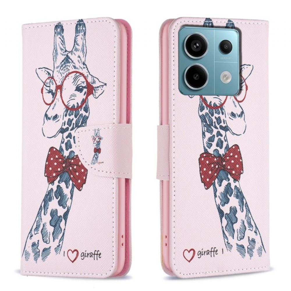 Kožený Kryt Xiaomi Redmi Note 13 Pro 5g Žirafa Intello