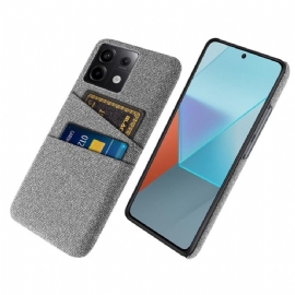 Kryt Na Xiaomi Redmi Note 13 Pro 5g Fabric Double Card Holder