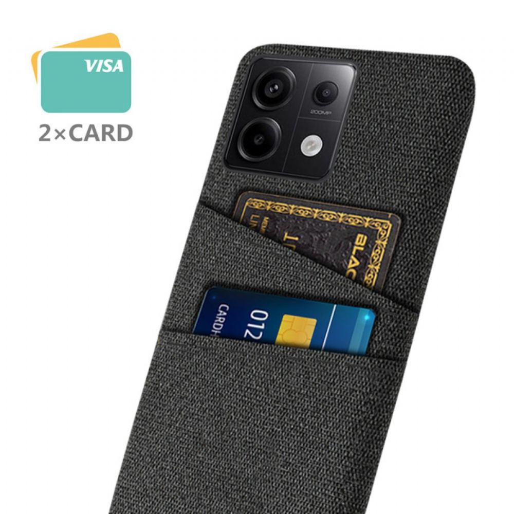 Kryt Na Xiaomi Redmi Note 13 Pro 5g Fabric Double Card Holder