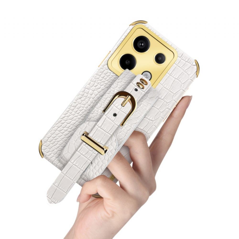 Kryt Na Xiaomi Redmi Note 13 Pro 5g Krokodýlí Styl S Náramkem