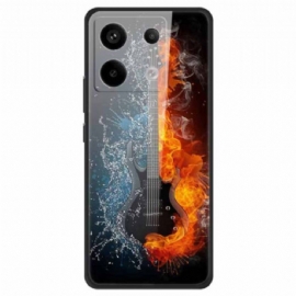 Kryt Na Xiaomi Redmi Note 13 Pro 5g Kytara Ledu A Ohně Z Tvrzeného Skla