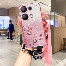Kryt Xiaomi Redmi Note 13 Pro 5g Kamínky A Flitry S Páskem Kadem