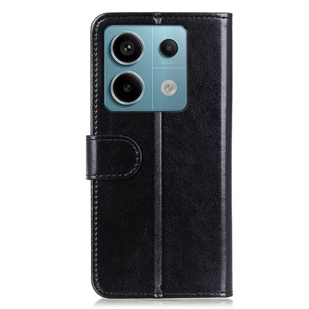 Peněženková Pouzdra Xiaomi Redmi Note 13 Pro 5g Kryty Na Mobil Imitace Lakované Kůže