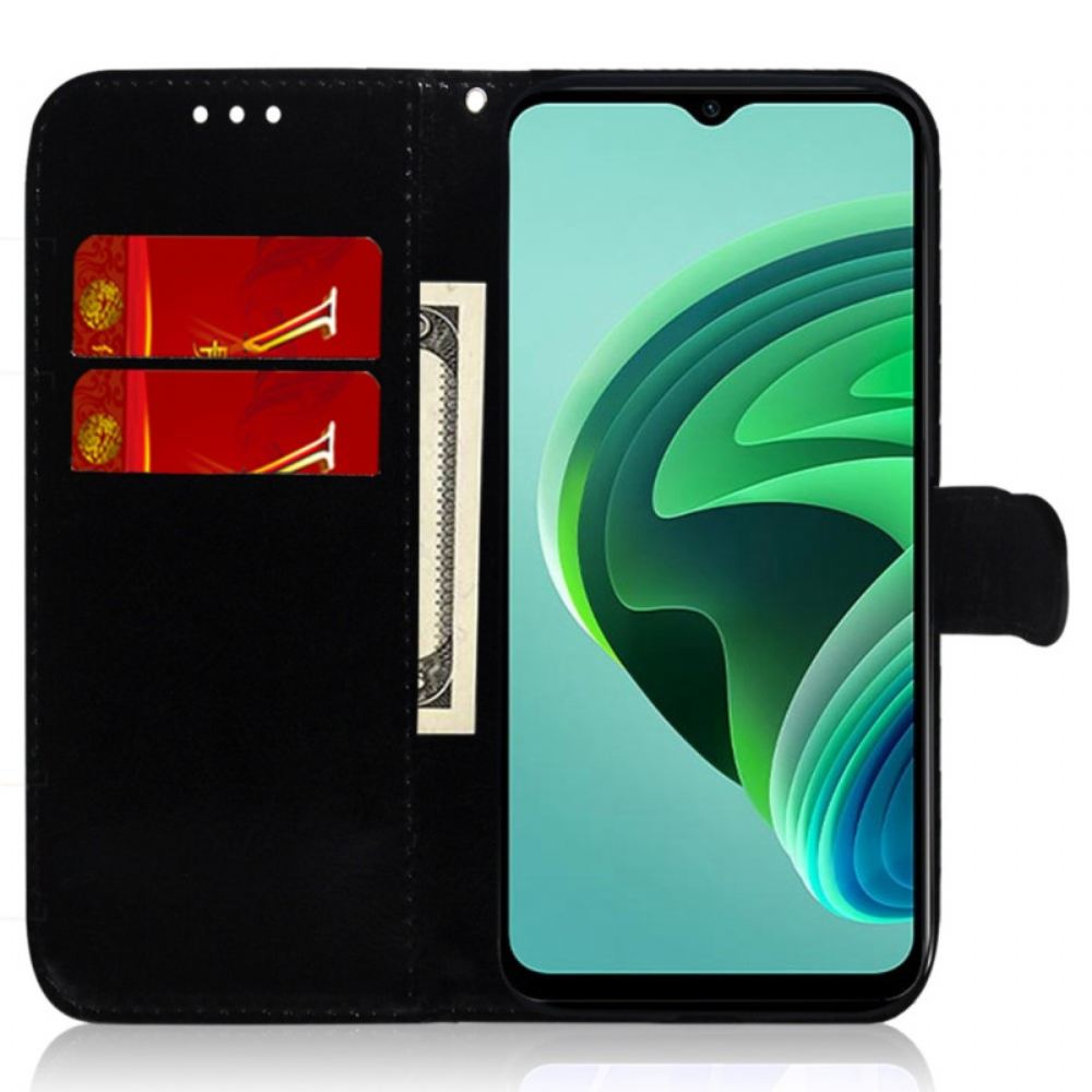 Flipové Pouzdro Na Realme C35 Na Lana Strappy Disco Style