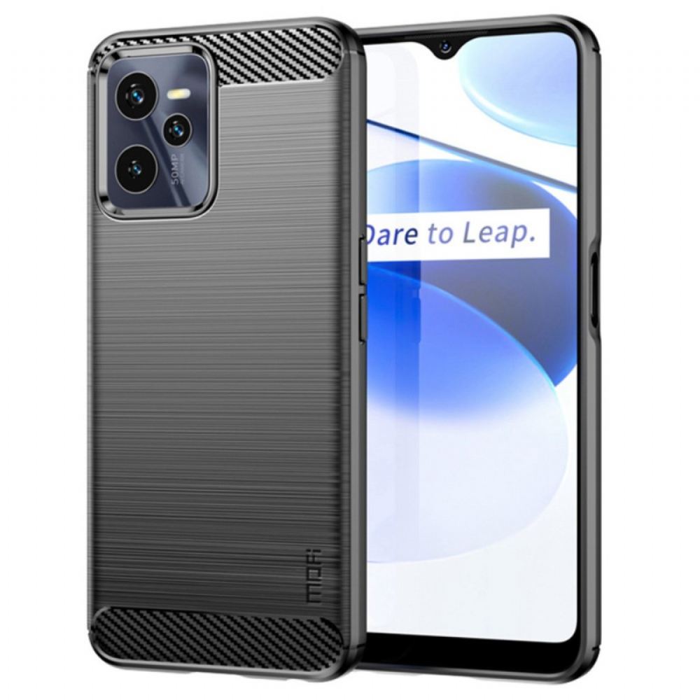 Kryt Na Realme C35 Kartáčované Uhlíkové Vlákno