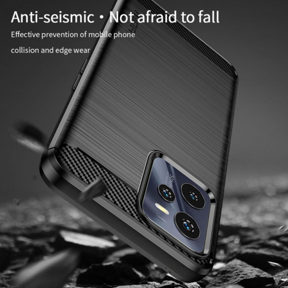 Kryt Na Realme C35 Kartáčované Uhlíkové Vlákno