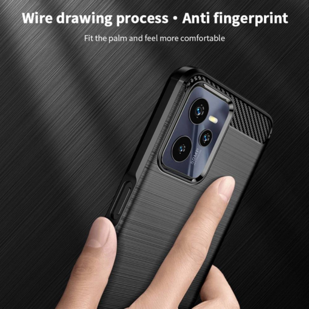 Kryt Na Realme C35 Kartáčované Uhlíkové Vlákno