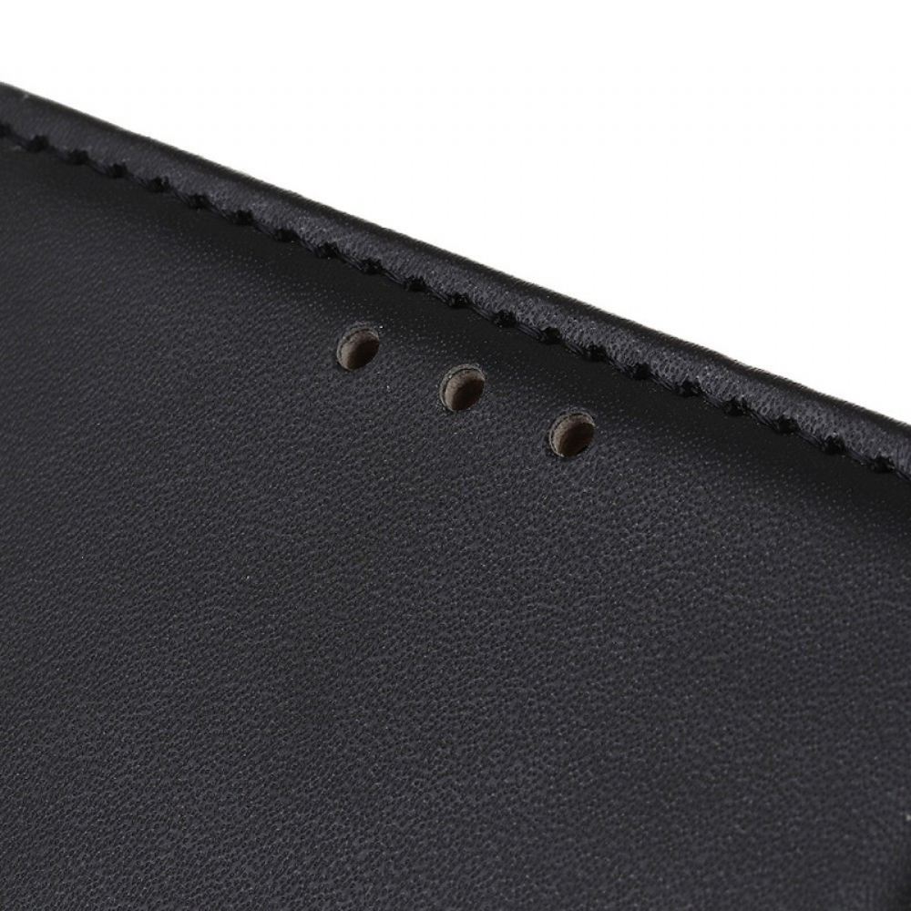 Flipové Pouzdro Na iPhone 14 Pro Jednoduchý Kožený Efekt