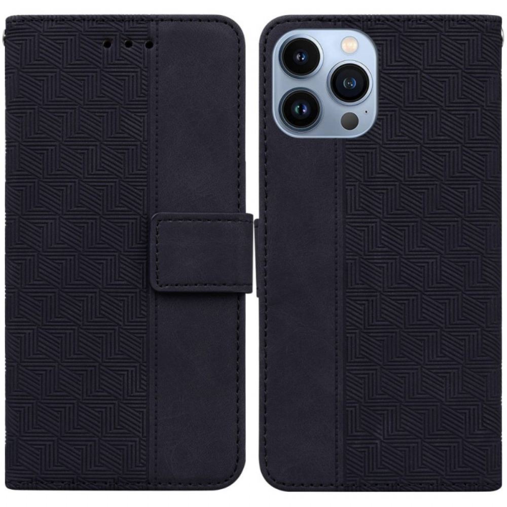 Flipové Pouzdro Na iPhone 14 Pro Na Lana Design Popruhu