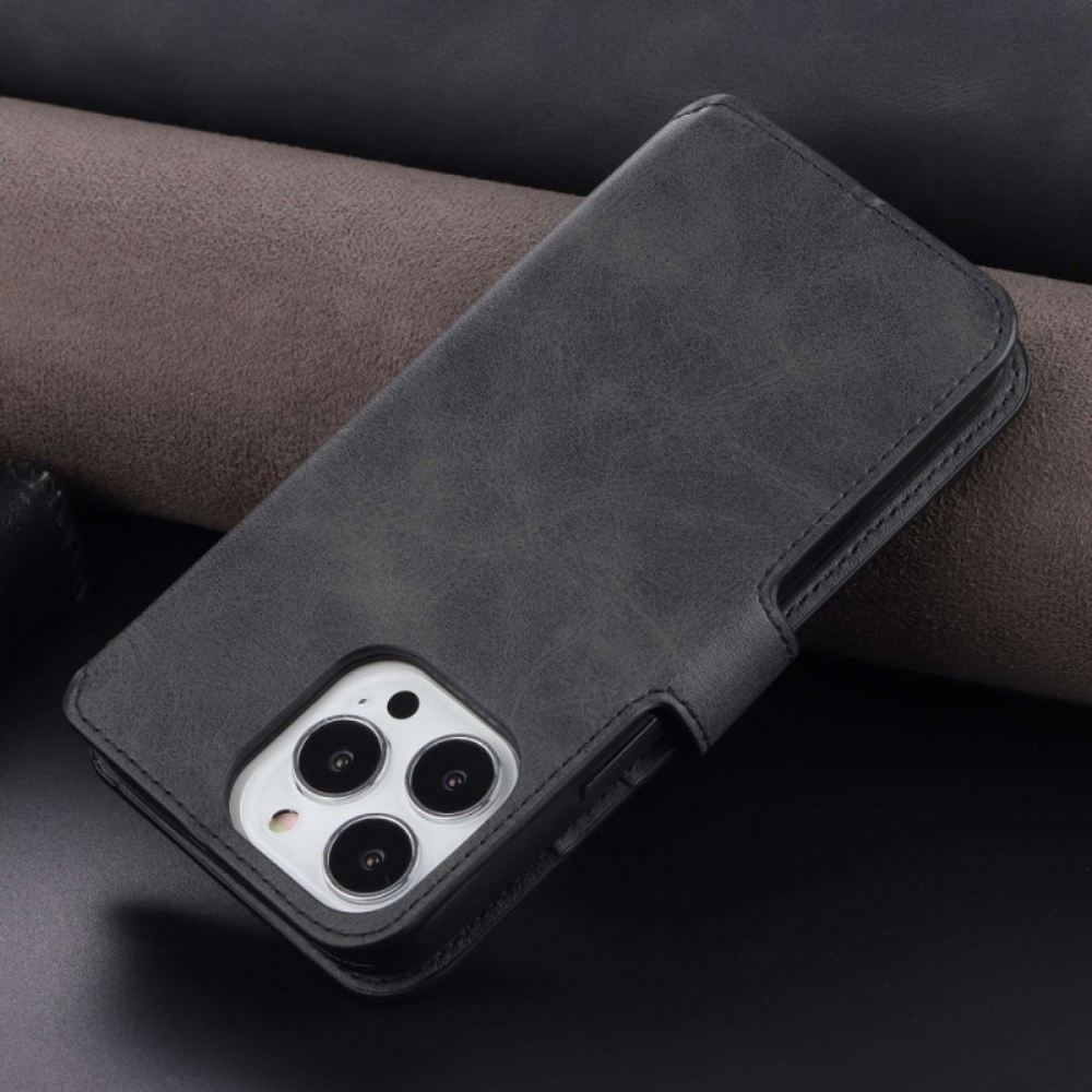 Kožené Pouzdro Na iPhone 14 Pro Azns Umělá Kůže