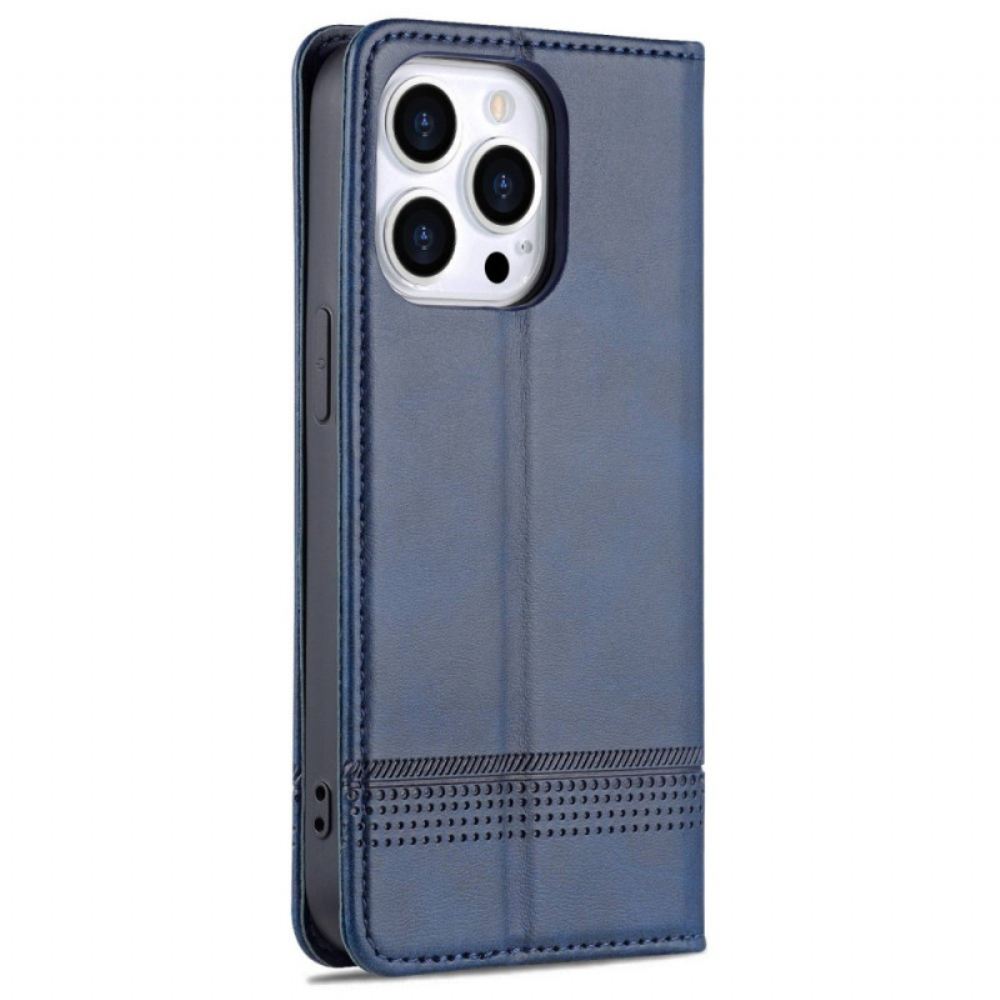 Kryty Na Mobil Na iPhone 14 Pro Flipové Pouzdro Styl Kůže Azns