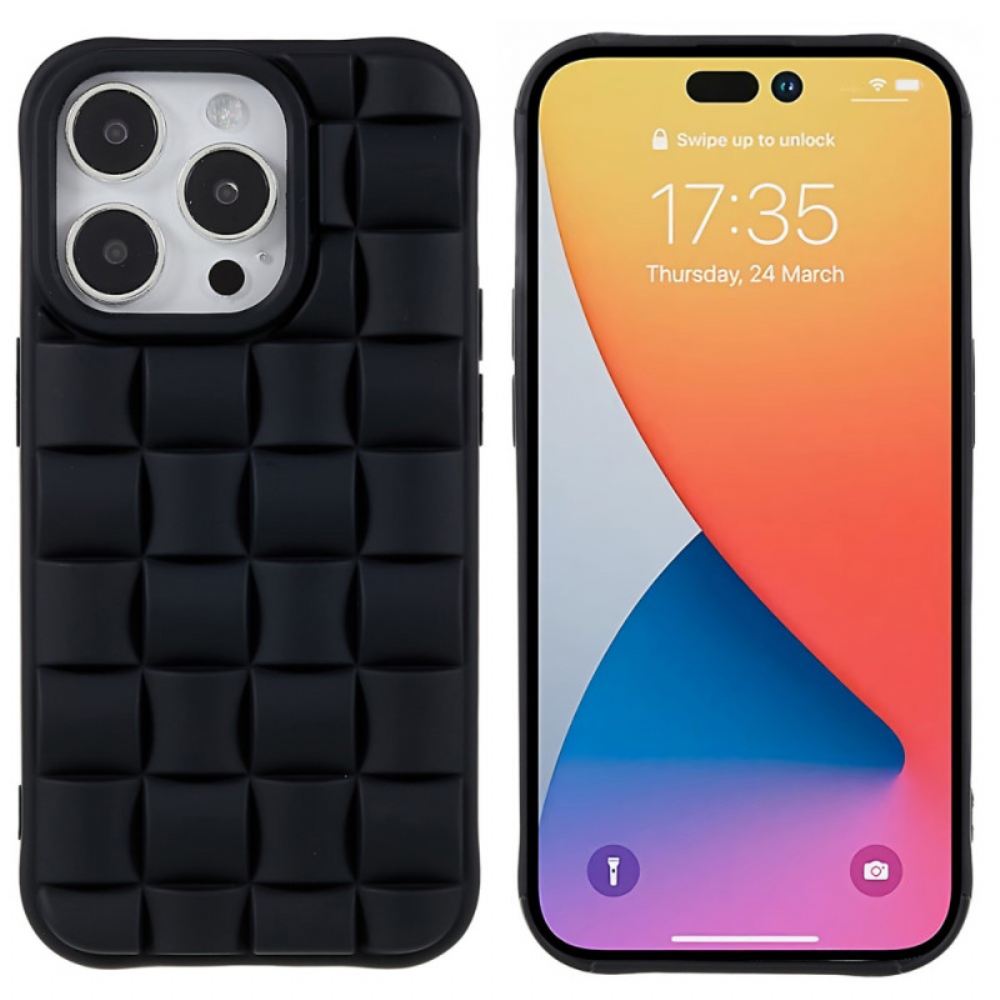 Kryty Na Mobil Na iPhone 14 Pro Prošívaný Styl