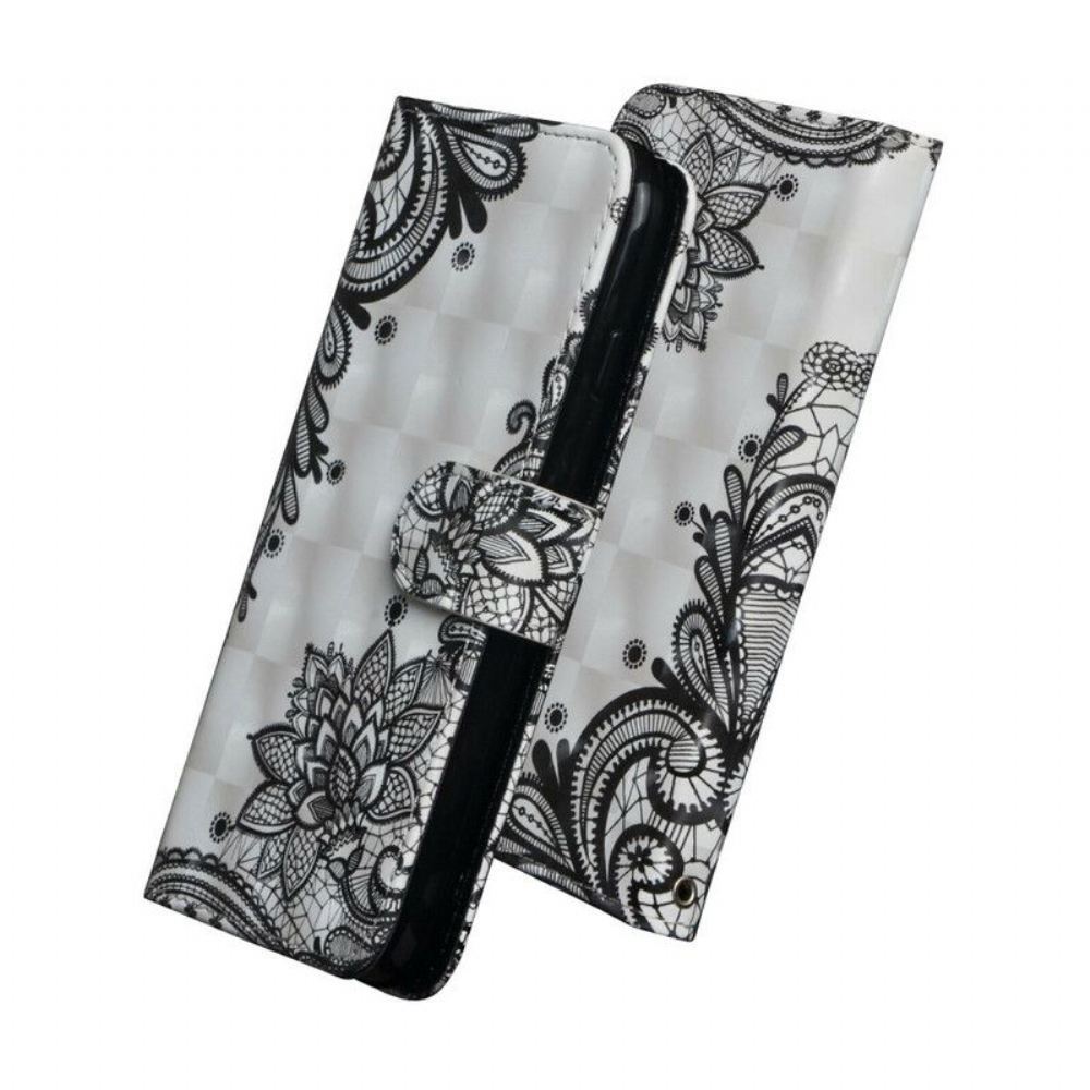 Flipové Pouzdro Na Samsung Galaxy S20 Plus / S20 Plus 5G Elegantní Krajka