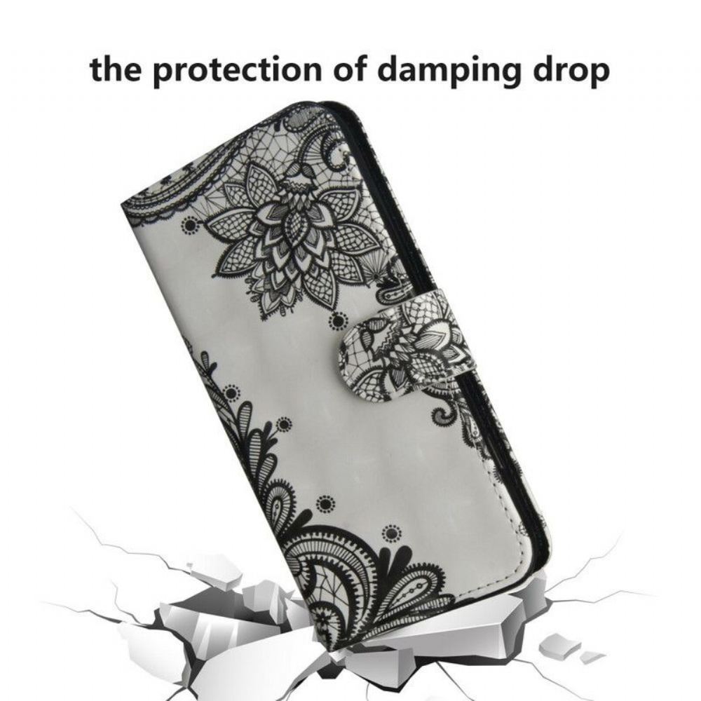 Flipové Pouzdro Na Samsung Galaxy S20 Plus / S20 Plus 5G Elegantní Krajka