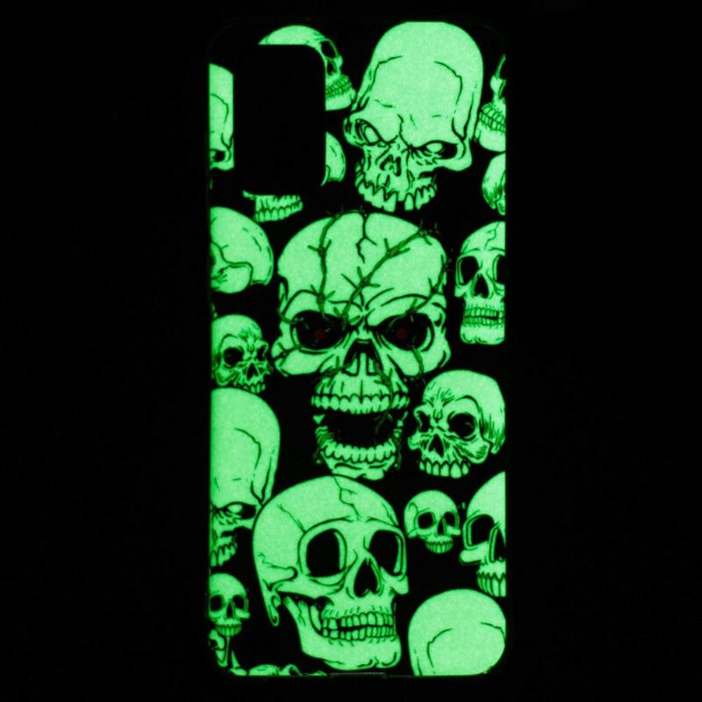 Kryt Na Samsung Galaxy S20 Plus / S20 Plus 5G Fluorescenční Lebky
