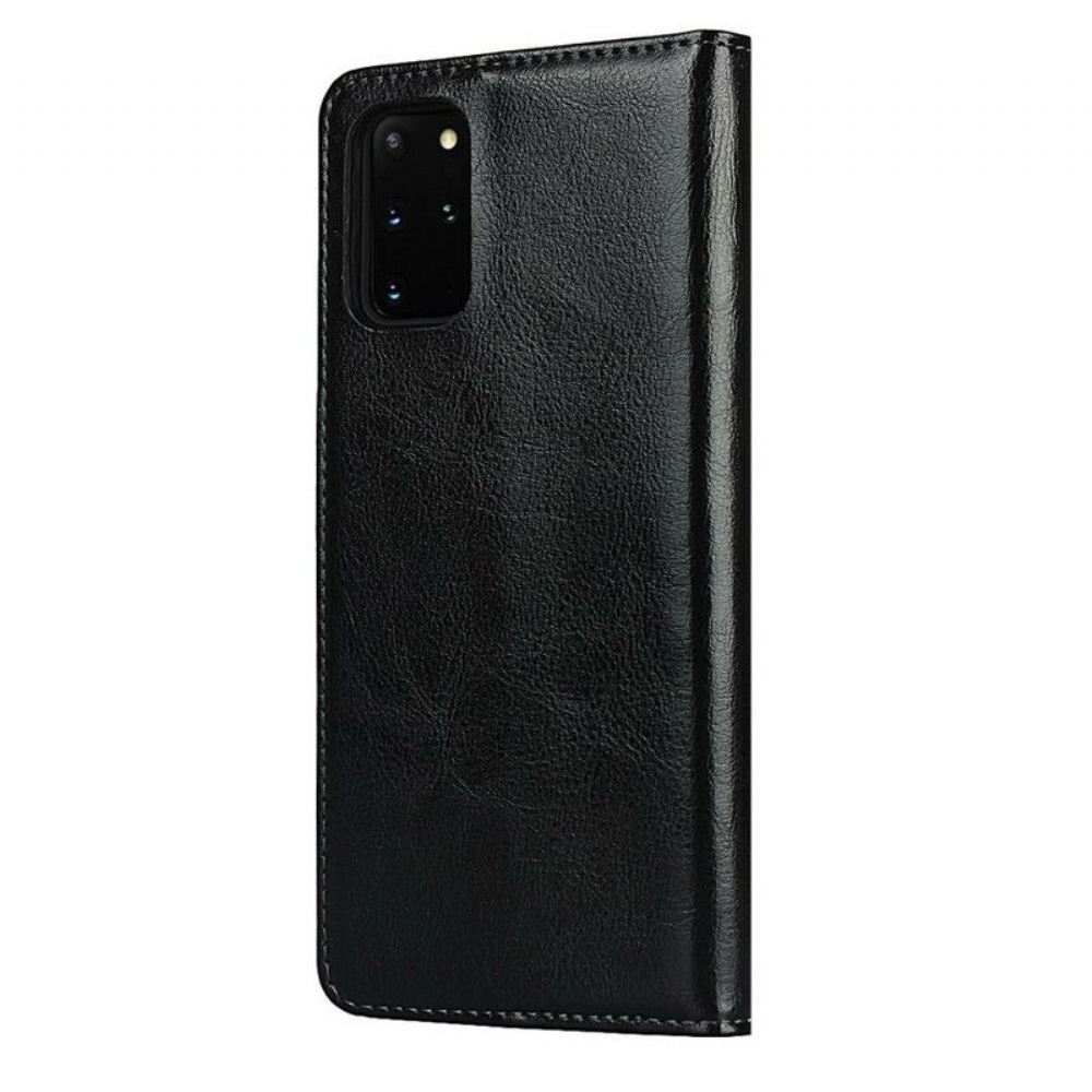 Kryty Na Mobil Na Samsung Galaxy S20 Plus / S20 Plus 5G Flipové Pouzdro Pravá Kůže