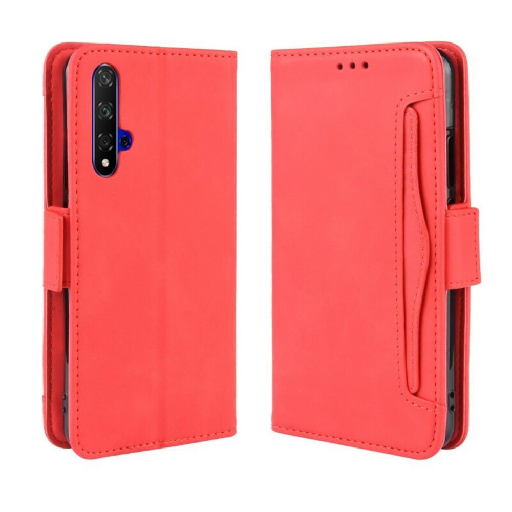 Flipové Pouzdro Na Huawei Nova 5T / Honor 20 Multi-card První Třídy
