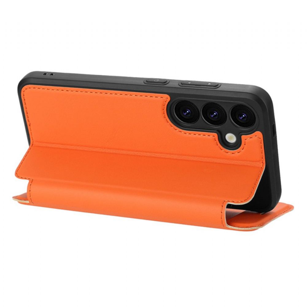 Kožené Pouzdro Folio Samsung Galaxy S25 5g Magnetické Zapínání A Sloty Pro Karty