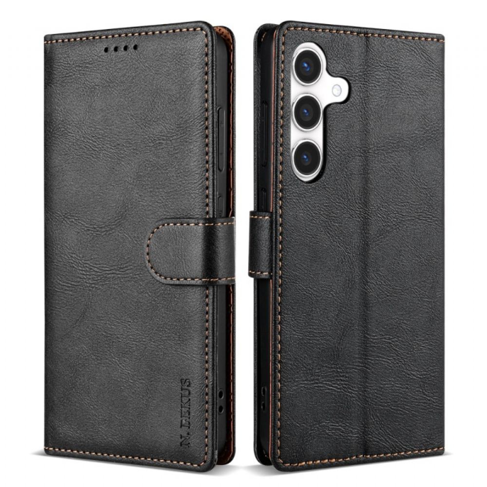 Kožený Kryt Na Samsung Galaxy S25 5g Lcimeeke