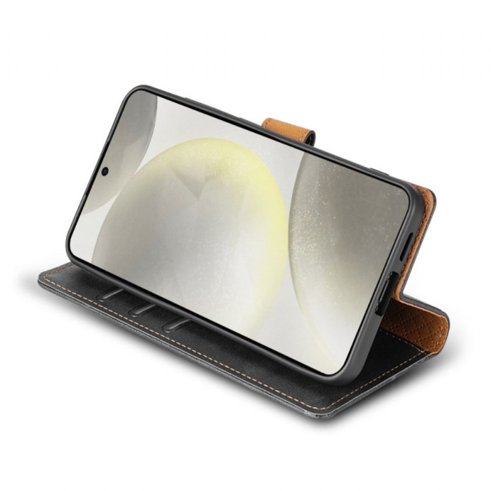 Kožený Kryt Na Samsung Galaxy S25 5g Lcimeeke